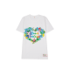 Kloset (PM23-T002) Angel T-shirt เสื้อยืด เสื้อสกรีนลาย เสื้อKLOSET รูปดอกไม้หัวใจ เสื้อผู้หญิง เสื้อคอกลม