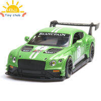 ToyClub รถซูเปอร์สปอร์ตจำลองรถโลหะผสม Gt3สำหรับเด็กผู้ชายมีคอเสียงด้วย Mainan Mobil Balap แบบย้อนกลับ