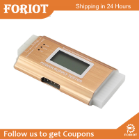 Foriot  เครื่องทดสอบแหล่งไฟ PC คอมพิวเตอร์ดีมอร์ตัวเชื่อมต่อ Atx/itx/btx เครื่องทดสอบแหล่งจ่ายไฟปิดอัลลอยอะลูมิเนียมหน้าจอ LCD