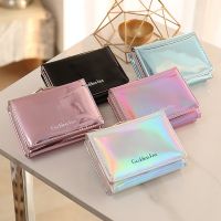 New Women Wallet Laser Small Ladies Leather Letter Short Purse Unisex Coin Bag Zipper Card Holder Money Clip portefeuille femme