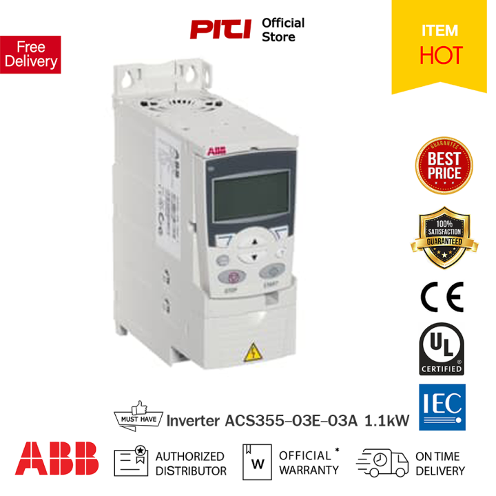 ABB Inverter ACS355-03E-03A3-4, 1.1kW อินเวอร์เตอร์ ( ติดต่อสอบถามเพื่อ ...