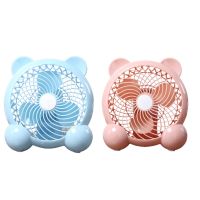 066A 7-Inch Portable Fan Mini Desktop Fan With 500mAh Battery Quiet Operation 2 Speed USB Cable Powered Air Circulator Fan