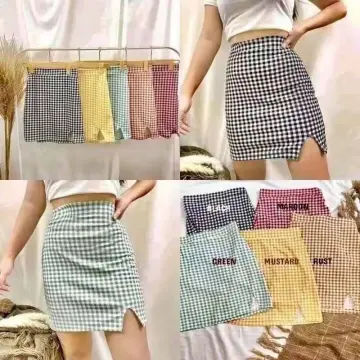 Checkered hotsell skirt lazada