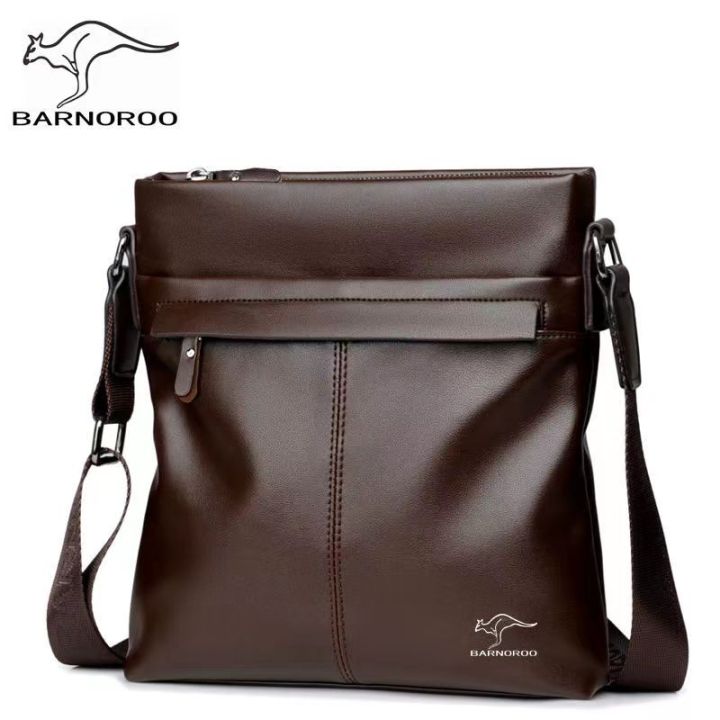 barnoroo-กระเป๋าสะพายข้างผู้ชายของกระเป๋าสะพายผู้ชายลำลองธุรกิจกระเป๋าอเนกประสงค์แนวโน้มแฟชั่น