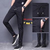 COD SDFERTREWWE Ready Stock High quality Seluar kasual lelaki Korean Slim Fit Mens Casual Pants Stretch Long Trousers men