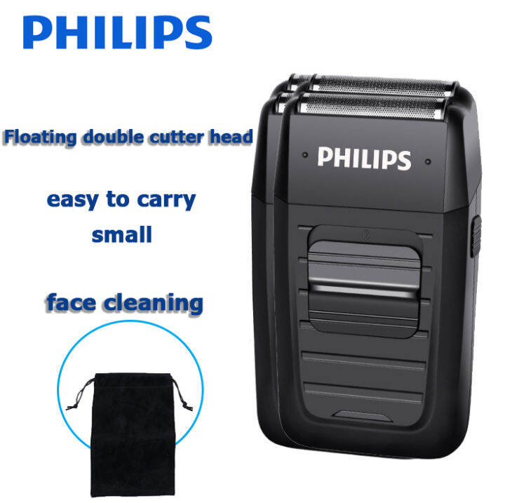 PHILIPS Cordless Shaver Double Blade Electric Shaver Rechargeable ...