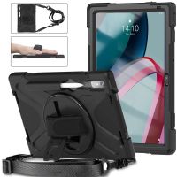 Rotary Stand Case For Lenovo Tab P11 Pro 2Nd Gen TB138FC TB132FU 11.2 Inch Shockproof Cover With Hand Belt Shoulder Strap