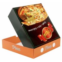 ส่งด่วน! กล่องพิซซ่าพิมพ์ลาย 7 นิ้ว แพ็ค 24 ใบ Printed Pizza Box 7Inch 24 Pcs สินค้าราคาถูก พร้อมเก็บเงินปลายทาง
