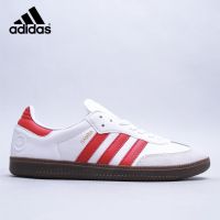 New Adi  clover Samba Vegan OG white red football all-match leather sneakers men shoes