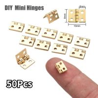 【LZ】jthre 50Pcs Tiny Mini Small Metal Hinge for 1/12 House Miniature Cabinet Furniture Fittings for Cabinets 10 X 8mm Home Hardware