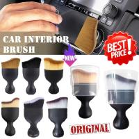 Car Interior Cleaning Brush Center Console Clean Tool Air Outlet Cleaning Soft Brush With Shell Car Crevice Dust Removal Brush