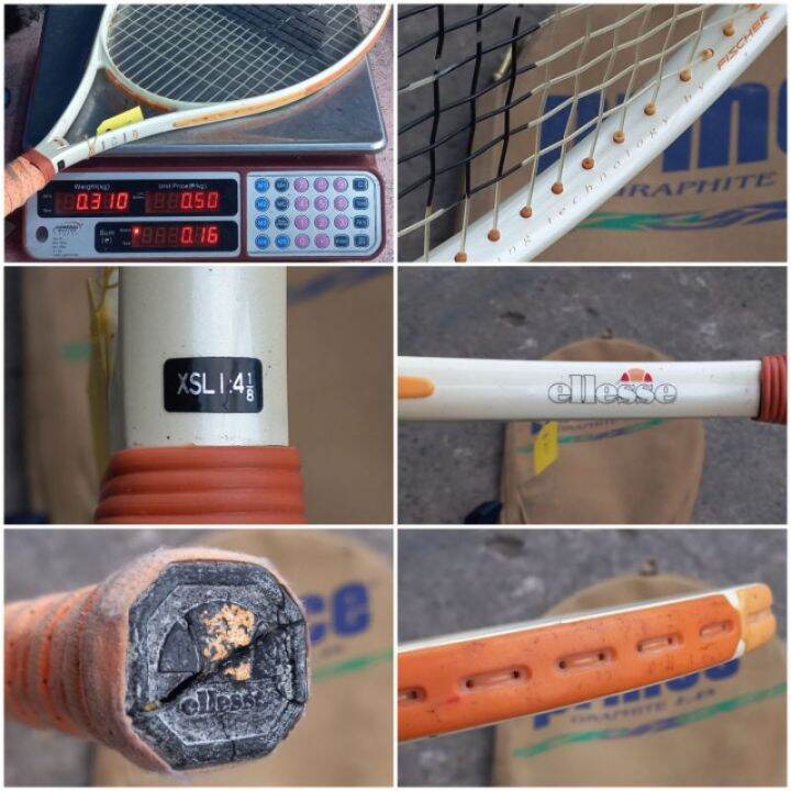 【COD】 Used Badminton and Tennis Racquets original from Japan UK( babolat prince carlton head