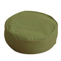 Buckwheat Removable Round Solid Zippered Comfortable Filled Yoga Meditation Cushion