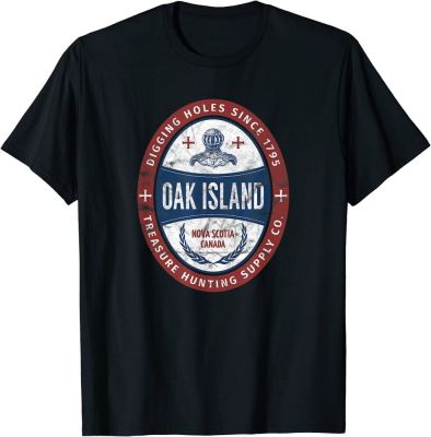 Oak Island Treasure Hunting Retro Templar Knight Treasure T-Shirt