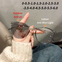 {Paopao glasses} 2022ใหม่ PPaopao glassesochromic สายตาสั้นแว่นตาผู้หญิง39; S ป้องกันแสงสีฟ้าสไตล์เกาหลีแว่นตากรอบคอมพิวเตอร์แว่นตา