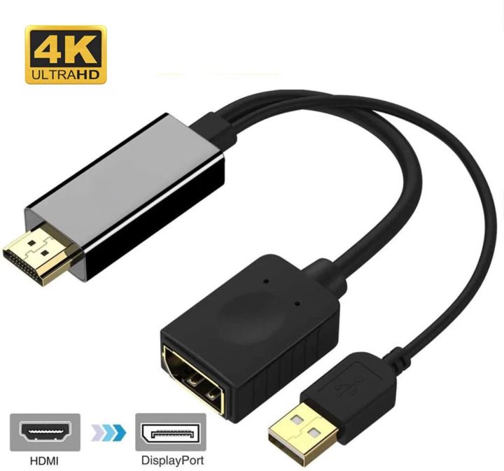 4k-hdmi-compatible-to-displayport-unidirectional-converter-cable-hdmi-compatible-to-dp-adapter-for-laptop-pc-ps4-to-displayport