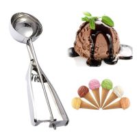 5cm Stainless Steel IceCream Mash Potato Scoop Ice Cream Stacks Spoon Kitchen Tool Middle Accessories