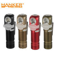 Manker E03H II 600LM Ultra-Compact Pocket AA 14500 Flashlight EDC Mini Torch with TIR Lens,filters,Magnet Tail,Reversible Clip