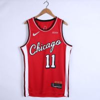 【3 styles】2022 new NBA jersey Chicago Bulls 11 DeROZAN red city edition 75th basketball jersey