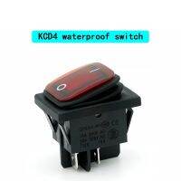 1PCK Kcd4 20A / 125V 16A / 250V 4-pin DPST IP67 Sealed Waterproof Rocker Power Switch with LED 12V 220V 30x22mm