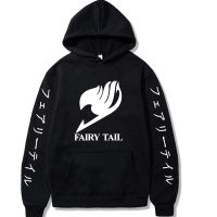 Japan Hot Anime Fairy l Hoodies Men Long Sleeve Sweatshirt Manga Black Couple Hoodies Oversized Casual Hooded Clothes Size XS-4XL