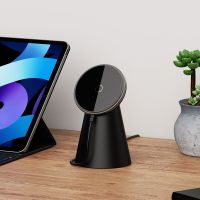 ZZOOI QI 15W Magnetic Wireless Charger Dock Station Fast Charge For Iphone 12/12 Pro/13/13 Mini Strong Magnet Connection Free Rotation