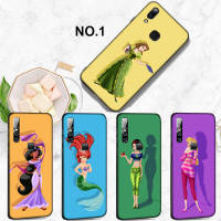 Casing หรับ OPPO F5 A73 F7 F9 Pro A7X F11 F17 F19 A74 A95 Pro Find X3 Pro Lite Neo R9 R9s F1 Plus A76 Reno 7 7Z 6Z Disney Princess Fashion Pattern Phone เคสโทรศัพท์