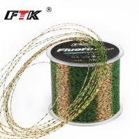 ◇ FYK 120M Fluorocarbon Coating Carbon Fiber Monofilament Leader Line Carp Fishing Sinking Line Mottling Design