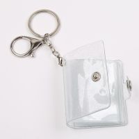 Keychain Photo Album Keyring for Mini Photo Sticker Clear Color Card Holder