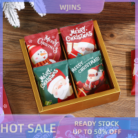 WJINS 100pcs Christmas Hot Seal bags บิสกิตบรรจุภัณฑ์ Xmas New Year PARTY Supplies