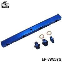 For VW Audi 20V 1.8T Top feed Injector Fuel Rail Turbo Kit Blue Aluminium Billet HQ Jdm HU-VW20YG