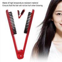 Double Sided Brush Clamp Straightener แปรงหนีบผมตรงทนต่ออุณหภูมิสูงแปรงจัดแต่งทรงผมยืดผมสองด้าน