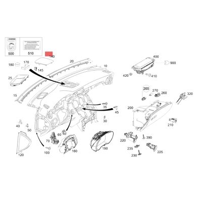 Loudspeaker Cover Net for Mercedes Benz C GLC W205 W253 2015-2021 Instrument Panel Horn Centre