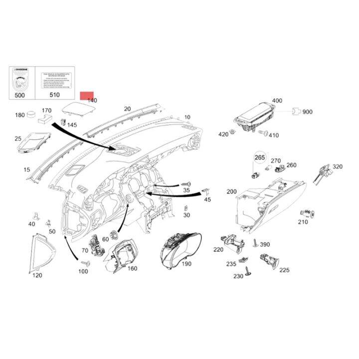 loudspeaker-cover-net-for-mercedes-benz-c-glc-w205-w253-2015-2021-instrument-panel-horn-centre