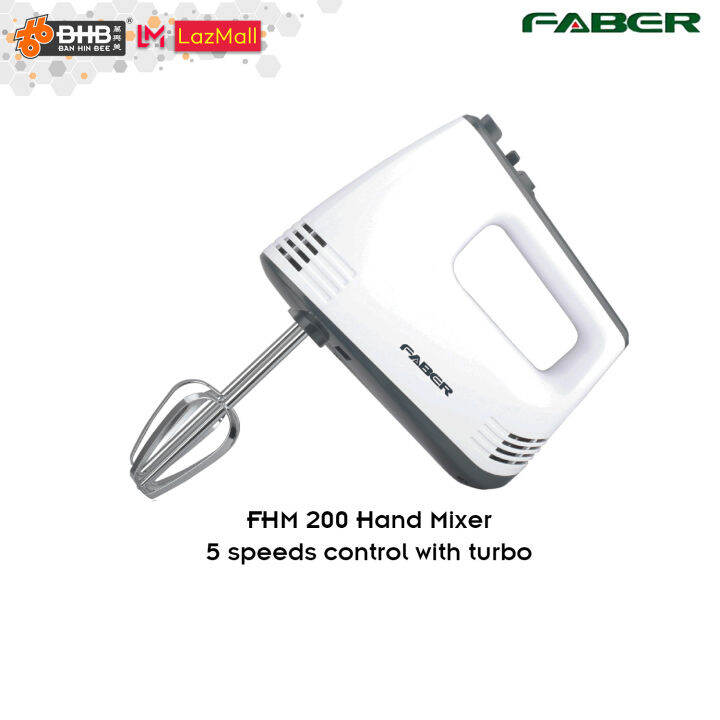 Faber FHM 200 Handheld / Hand Mixer with 5 Speeds with Turbo & Overheat