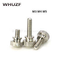 M4 M5ทองเหลืองอัลลอยด์ชุบนิกเกิล Knurling Head Knurled Thumb Screw Hand Tighten Curtain Wall Glass Lock Screws