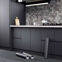 【LZ】✱  Matte Cabinet Film Kitchen Decor Waterproof Solid Color Self Adhesive Thicken Vinyl Wallpapers Bedroom Home Decor Wall Stickers