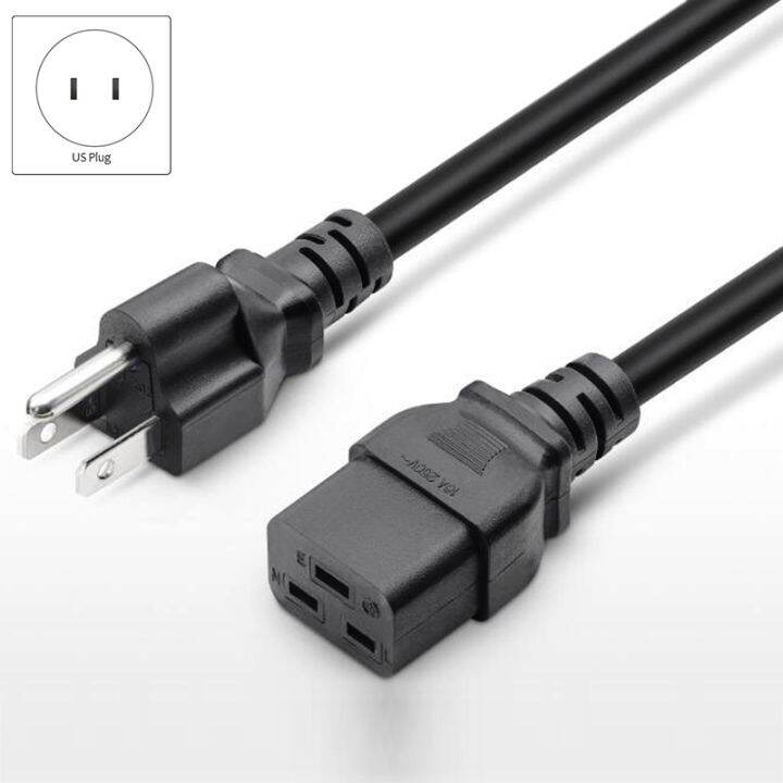 Us Nema 5 15p To C19 Ac Power Extension Cable Cord Nema 5 15p To Iec