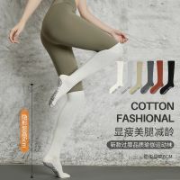 Summer show thin over-the-knee their yoga socks wholesale antiskid cone pilates socks in female absorbent cotton combing movement