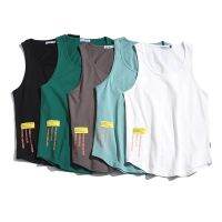 hot【DT】 Cotton Gym Top Men Loose Oversized Mens Beach Singlet Japan O-neck Workout Tanktop