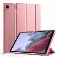 กรณีเหมาะกับ S Amsung G Alaxy Tab A7 Lite 8.7นิ้ว SM-T225T220T227ยืนสมาร์ทกรณีปกอ่อนสำหรับ S Amsung Tab A7 Lite แท็บเล็ต2021