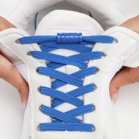 Colorful Capsule Lock No Tie Shoelaces Elastic Shoelace Without Tying Shoe Laces for Sneakers Flat Stretch Rubber Lace for Shoes