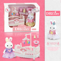 ProudNada Toys ของเล่นเด็ก ตุ๊กตา กระต่าย พร้อมเฟอร์นิเจอร์ BAY DREAMY Cady Rabbit BingXueMeiQi NO.6616 6618