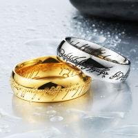 Classic Magic Letter Ring For Men Women 316L Stainless Steel Rune Ring Fashion SteelGold Couple Ring Jewelry Gift Wholesale