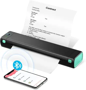 P831 Upgraded Portable Printer Wireless For Travel Thermal Transfer Printer  Support 8.5 X 11 US Letter & A4 Paper, Inkless Printer For Office Busine