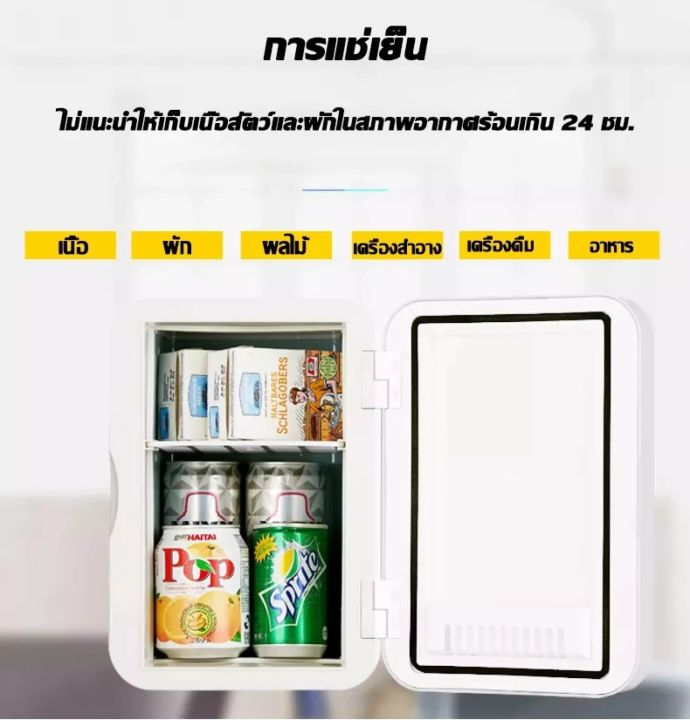 winwinshopz-ตู้เย็นมินิ-ตู้เย็นเล็ก-refrigerator-mini-ตู้เย็น-ขนาดความจุ-6-16ลิตร-ใช้ได้ในรถยนต์12v-และในบ้าน-220v-น้ำหนักเบาประหยัดพื้นที่-ประหยัดไฟ