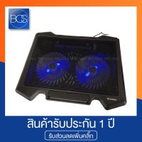 NUBWO NF-233 Cooler Pad พัดลมโน๊ตบุ๊ค พัดลม 2ใบพัด ขนาด 10-17 นิ้ว - (Black/Red/Blue)