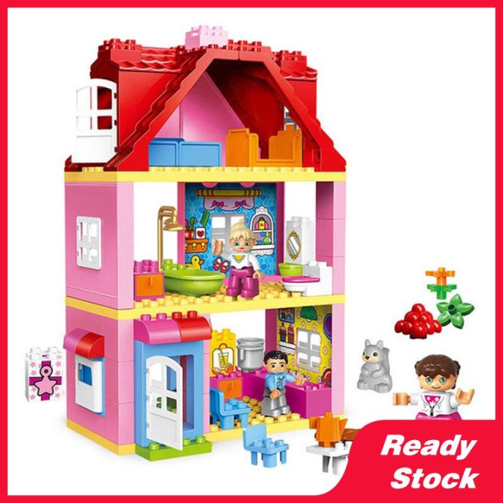 ใช้งานร่วมกับ-lego-girlfriend-series-large-particle-set-princess-house-childrens-educational-toy-birthday-gift