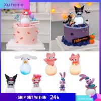 XU HOME เมโลดี้ ไฟกลางคืน LED ดาว Dailu คุโรมิ ของเล่นเรืองแสงได้ สร้างสรรค์และสร้างสรรค์ Cinnamoroll ของตกแต่งเค้ก สำหรับเด็กๆ