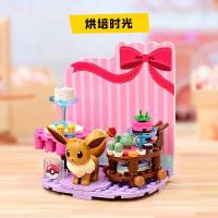 New Pokemon Building Block Pikachu Charmander Squirtle Model Toy Home Decoration Plant Potted Flower Brick Girl Toy Child Gift